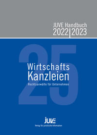 Vorderes Coverbild JUVE Handbuch Wirtschaftskanzleien 2022/2023