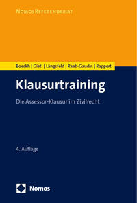 Vorderes Coverbild Klausurtraining