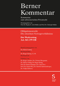 Vorderes Coverbild Der Werkvertrag Art. 363–379 OR