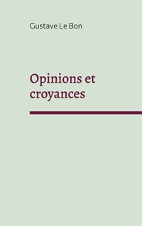 Vorderes Coverbild Opinions et croyances