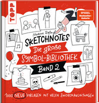 Vorderes Coverbild Sketchnotes. Die große Symbol-Bibliothek. Band 2.
