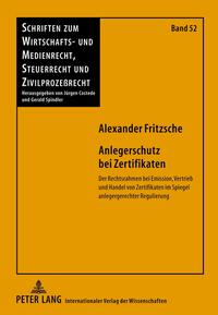 Vorderes Coverbild Anlegerschutz bei Zertifikaten
