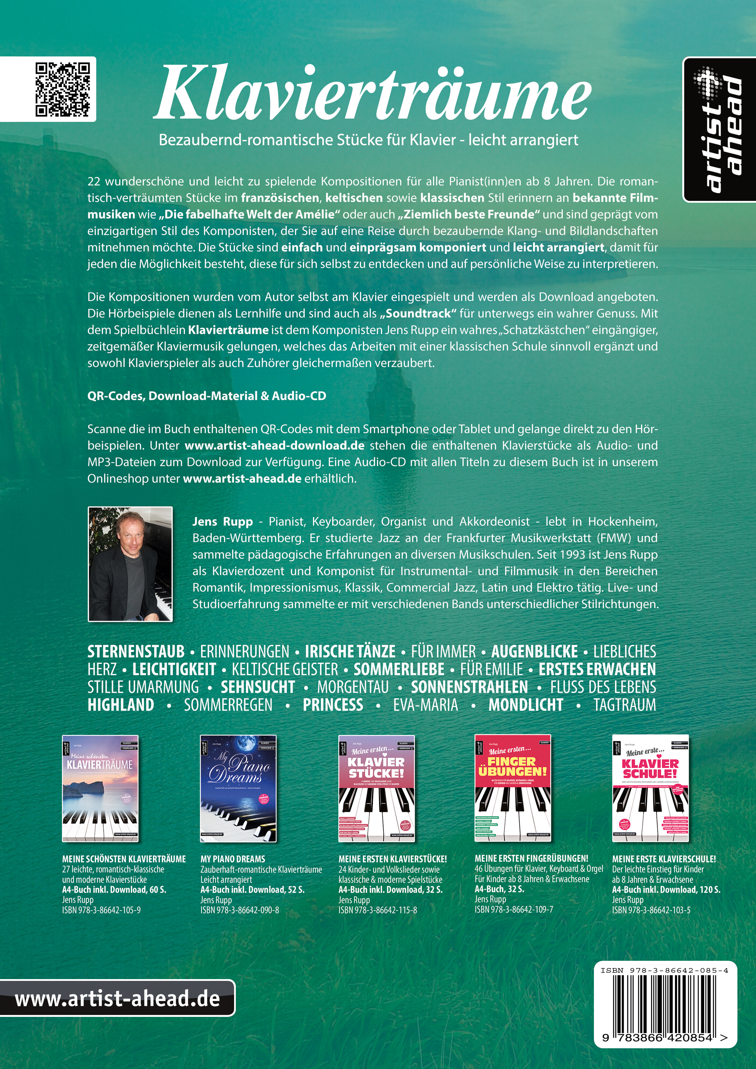 Rückseitencover Klavierträume