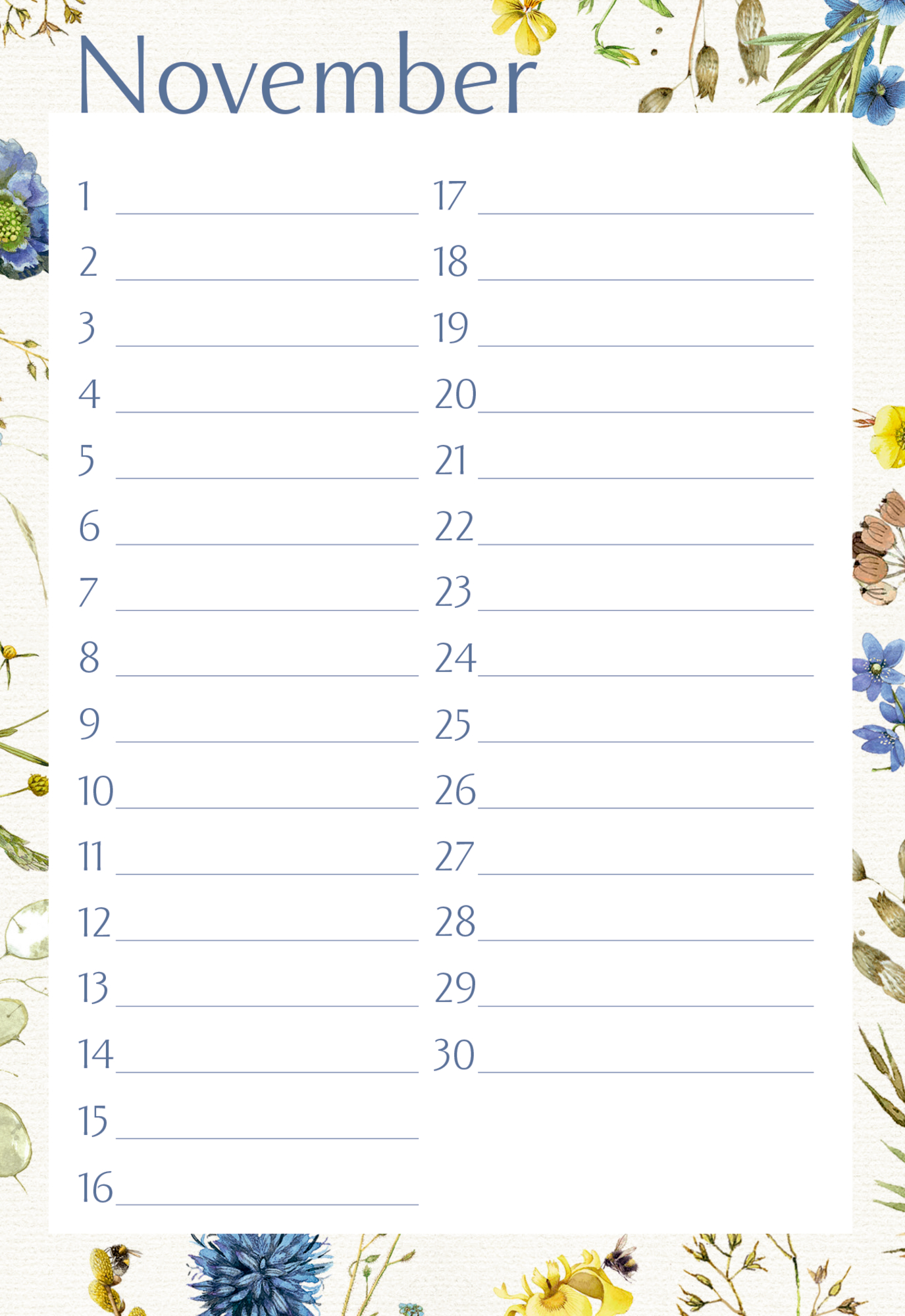 Beispielinhalt (Bild) Geburtstagskalender