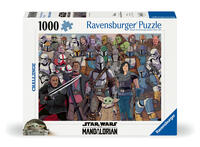 Vorderes Coverbild Erwachsenenpuzzle 1000 Teile - Challenge Star Wars Mandalorian