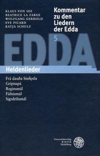 Vorderes Coverbild Kommentar zu den Liedern der Edda / Heldenlieder
