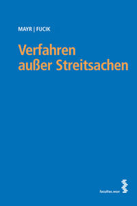 Vorderes Coverbild Verfahren außer Streitsachen