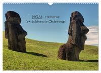 Vorderes Coverbild MOAI - steinerne Wächter der Osterinsel (Wandkalender 2025 DIN A3 quer), CALVENDO Monatskalender