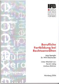 Vorderes Coverbild Berufliche Fortbildung bei Rechtsanwälten