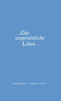 Vorderes Coverbild Das unpersönliche Leben