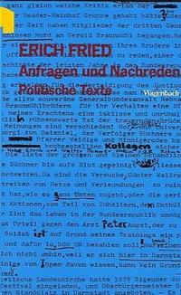 Vorderes Coverbild Anfragen und Nachreden
