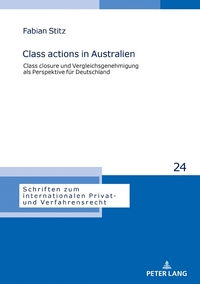 Vorderes Coverbild Class actions in Australien