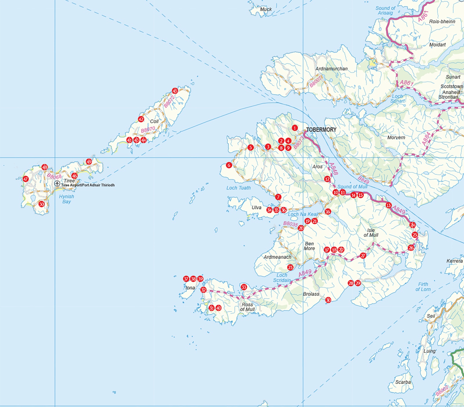 Beispielinhalt (Bild) Walking on Mull, Coll and Tiree