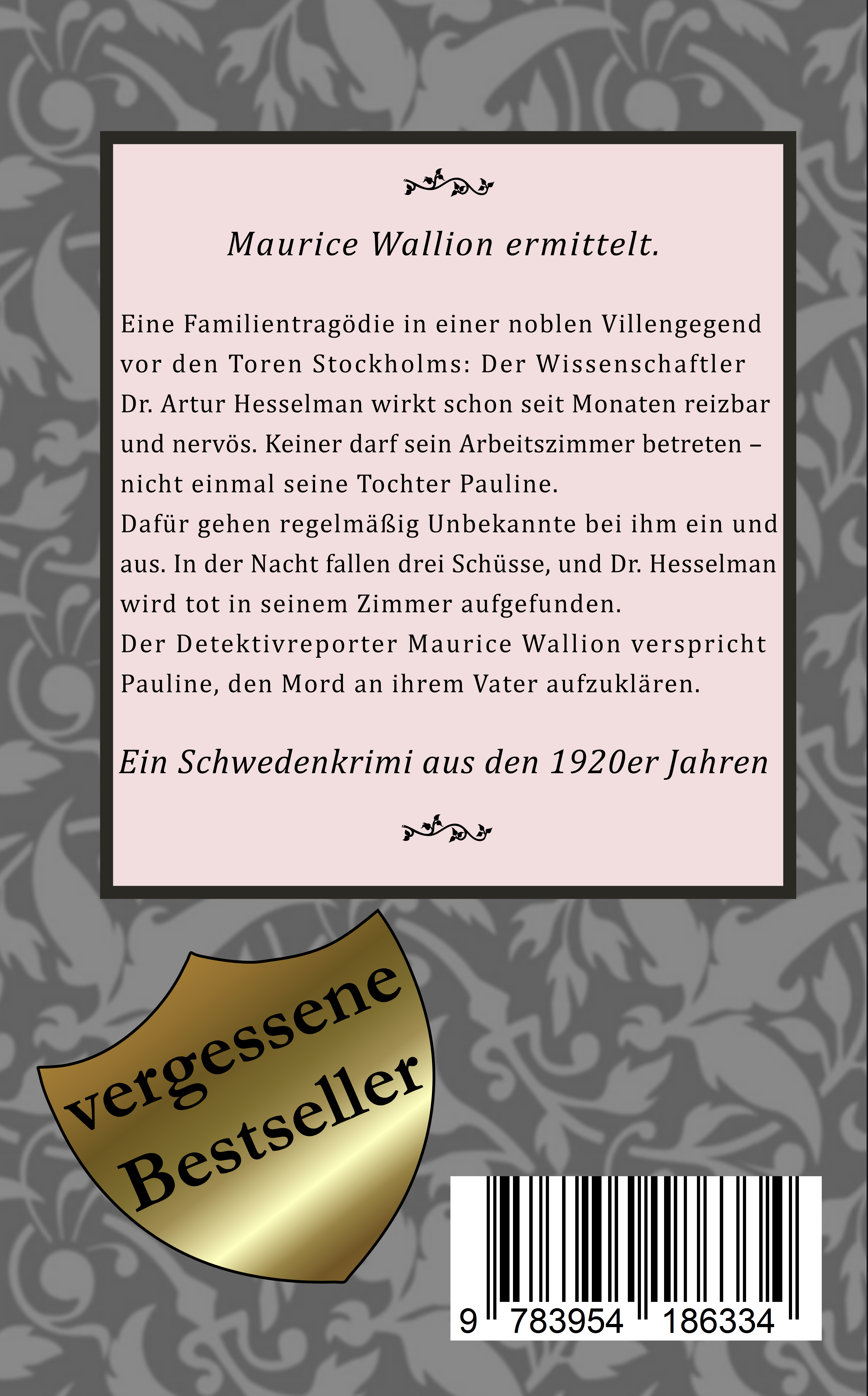 Rückseitencover Die blaue Spur
