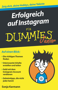 Vorderes Coverbild Erfolgreich auf Instagram für Dummies Junior