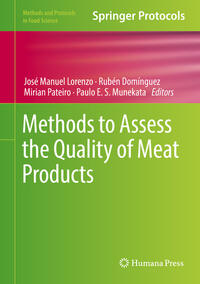 Vorderes Coverbild Methods to Assess the Quality of Meat Products