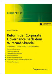 Vorderes Coverbild Reform der Corporate Governance nach dem Wirecard-Skandal