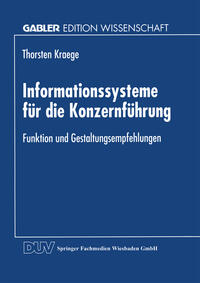 Vorderes Coverbild Informationssysteme für die Konzernführung