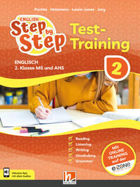 Vorderes Coverbild ENGLISH Step by Step 2 (Lehrplan 2023) | Test-Training