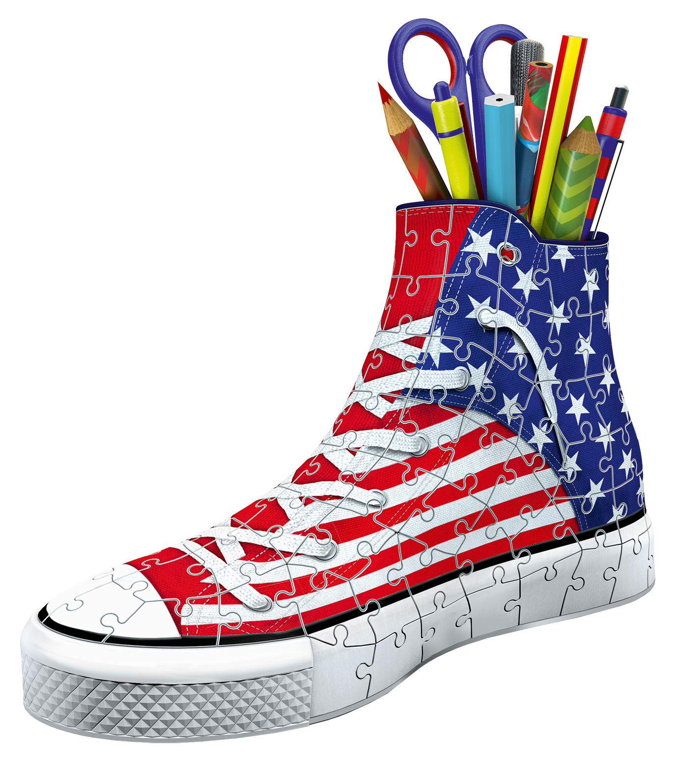 Beispielinhalt (Bild) 3D Puzzle Sneaker American Style