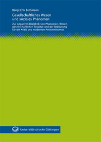 Vorderes Coverbild Gesellschaftliches Wesen und soziales Phänomen