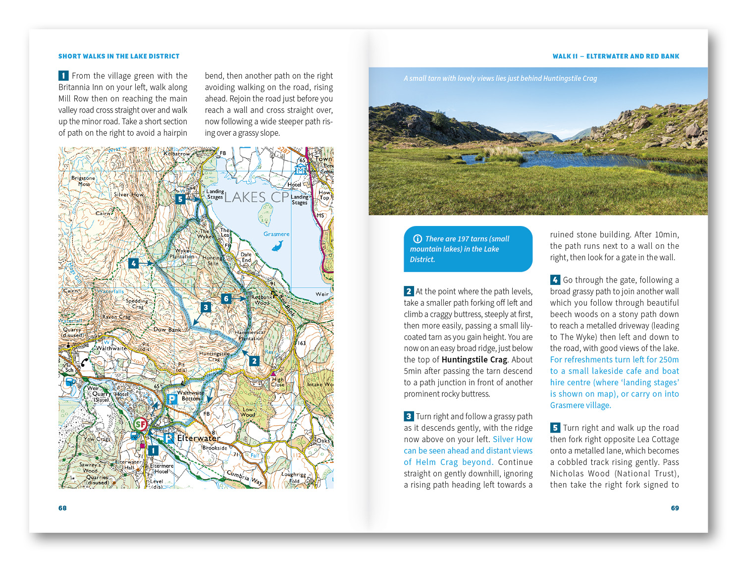 Beispielinhalt (Bild) Short Walks in the Lake District: Windermere Ambleside and Grasmere