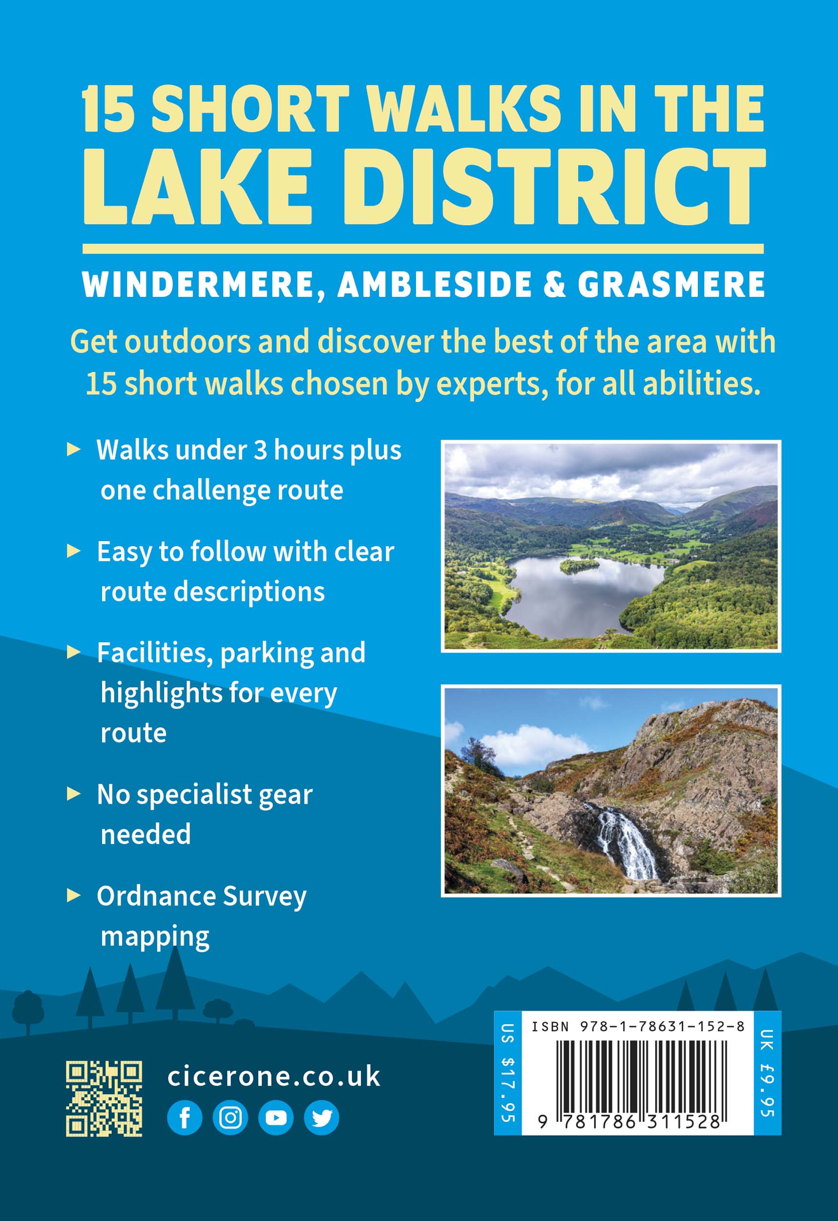 Rückseitencover Short Walks in the Lake District: Windermere Ambleside and Grasmere