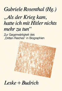 Vorderes Coverbild „Als der Krieg kam, hatte ich mit Hitler nichts mehr zu tun“