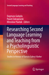 Vorderes Coverbild Researching Second Language Learning and Teaching from a Psycholinguistic Perspective