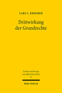 Vorderes Coverbild Drittwirkung der Grundrechte