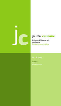 Vorderes Coverbild journal culinaire. Kultur und Wissenschaft des Essens