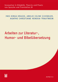 Vorderes Coverbild Arbeiten zur Literatur-, Humor- und Bibelübersetzung