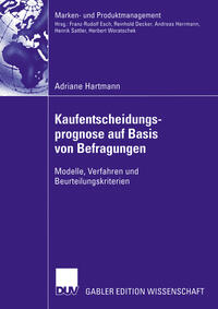 Vorderes Coverbild Kaufentscheidungsprognose auf Basis von Befragungen