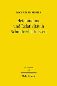 Vorderes Coverbild Heteronomie und Relativität in Schuldverhältnissen