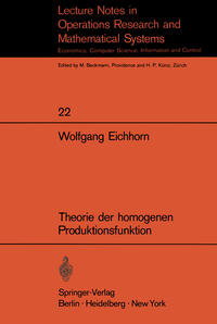 Vorderes Coverbild Theorie der homogenen Produktionsfunktion