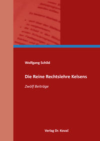 Vorderes Coverbild Die Reine Rechtslehre Kelsens