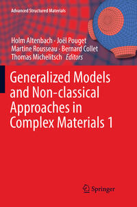 Vorderes Coverbild Generalized Models and Non-classical Approaches in Complex Materials 1