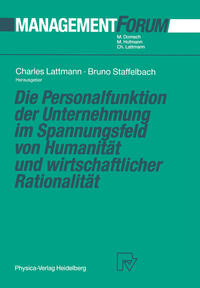 Vorderes Coverbild Die Personalfunktion der Unternehmung im Spannungsfeld von Humanität und wirtschaftlicher Rationalität