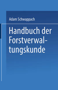 Vorderes Coverbild Handbuch der Forstverwaltungskunde