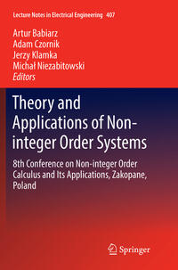 Vorderes Coverbild Theory and Applications of Non-integer Order Systems