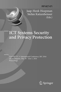 Vorderes Coverbild ICT Systems Security and Privacy Protection