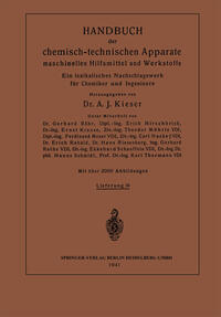 Vorderes Coverbild Handbuch der chemisch-technischen Apparate maschinellen Hilfsmittel und Werkstoffe