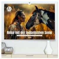Vorderes Coverbild Reise mit der indianischen Seele (hochwertiger Premium Wandkalender 2025 DIN A2 quer), Kunstdruck in Hochglanz