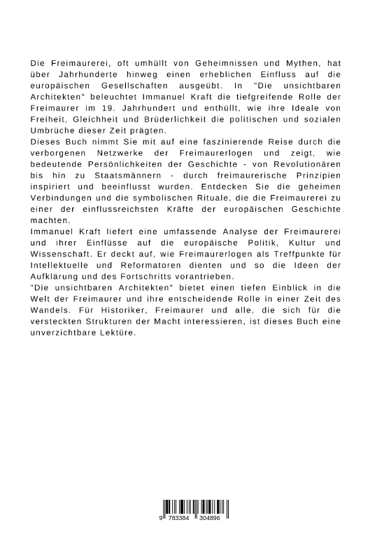 Rückseitencover Die unsichtbaren Architekten