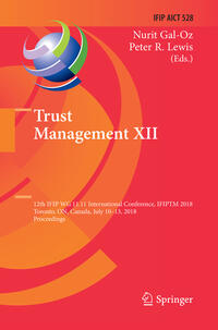 Vorderes Coverbild Trust Management XII