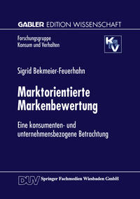 Vorderes Coverbild Marktorientierte Markenbewertung