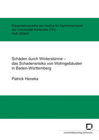 Vorderes Coverbild Schäden durch Winterstürme - das Schadensrisiko von Wohngebäuden in Baden-Württemberg