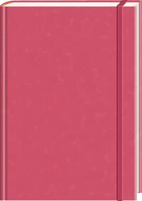 Vorderes Coverbild Anaconda Notizbuch/Notebook/Blank Book, punktiert, textiles Gummiband, pink, Hardcover (A5), 120g/m² Papier