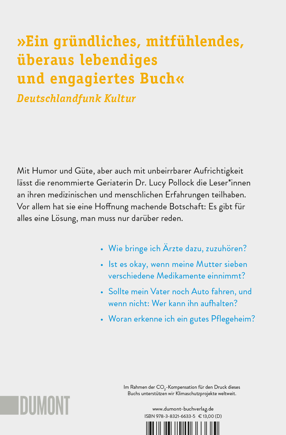 Rückseitencover Das Buch über das Älterwerden