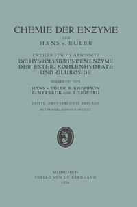Vorderes Coverbild Die Hydrolisierenden Enzyme der Ester, Kohlenhydrate und Glukoside